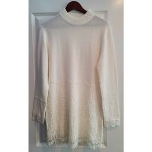 English Factory Ivory Sweater Dress